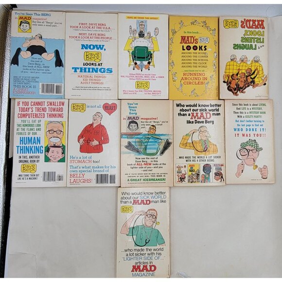 Mads Dave Berg Looks At Vintage Paperback Book Collection Set Of 11 Humor - Picture 2 of 8
